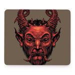 Red Devil Satan Print Mouse Pad