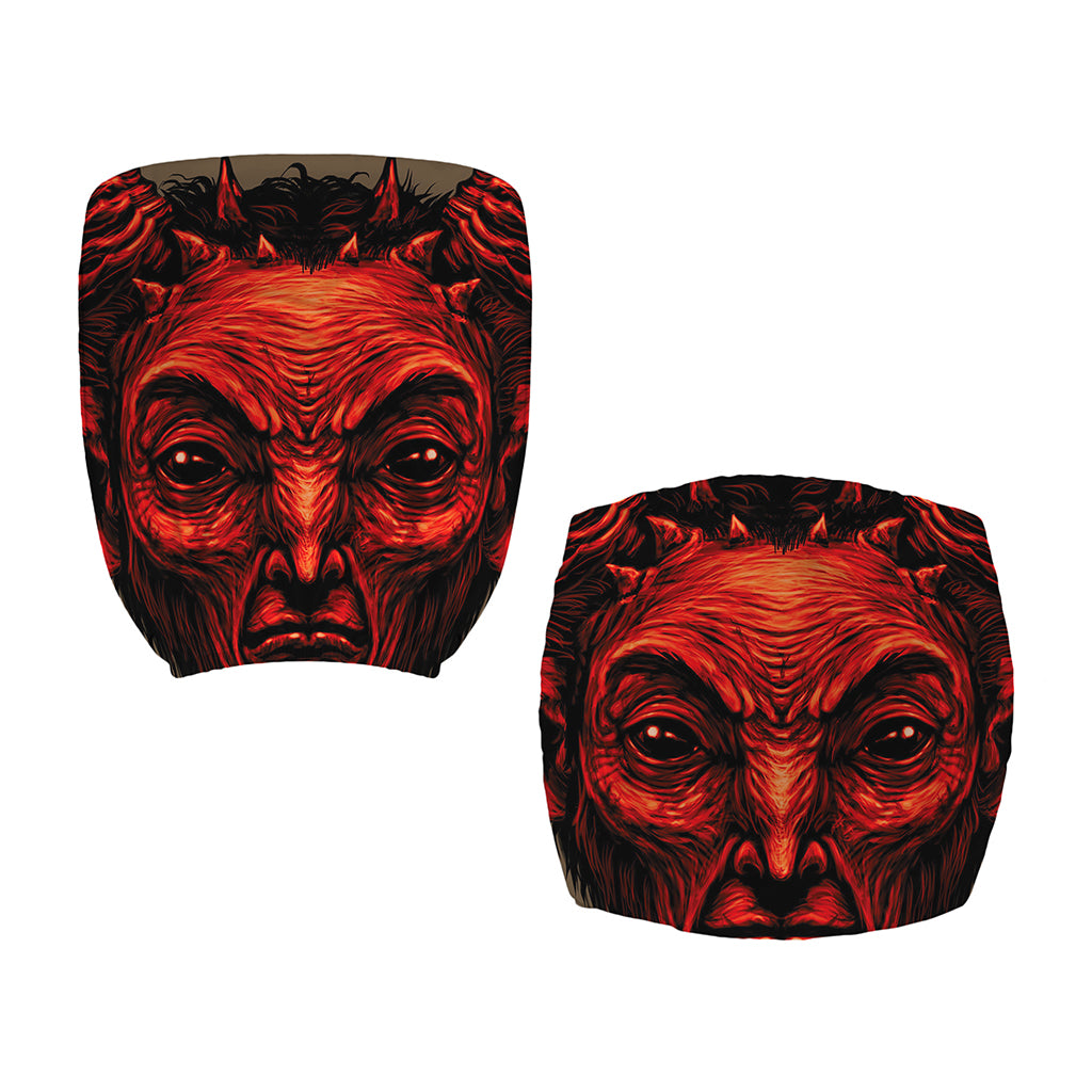 Red Devil Satan Print Office Chair Cover