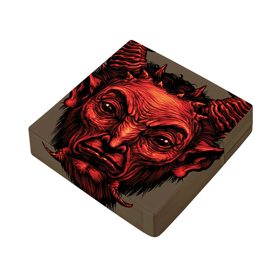 Red Devil Satan Print Outdoor Seat Cushion Cover
