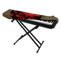 Red Devil Satan Print Piano Keyboard Cover