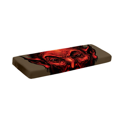 Red Devil Satan Print Piano Keyboard Cover