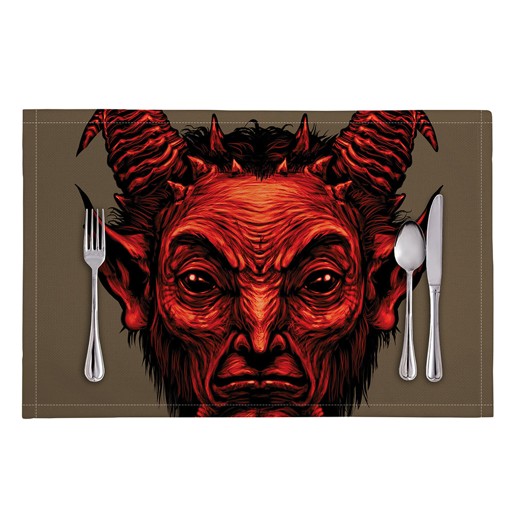 Red Devil Satan Print Placemat