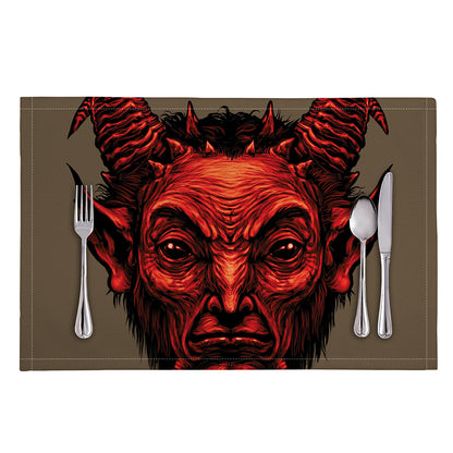 Red Devil Satan Print Placemat