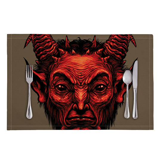 Red Devil Satan Print Placemat