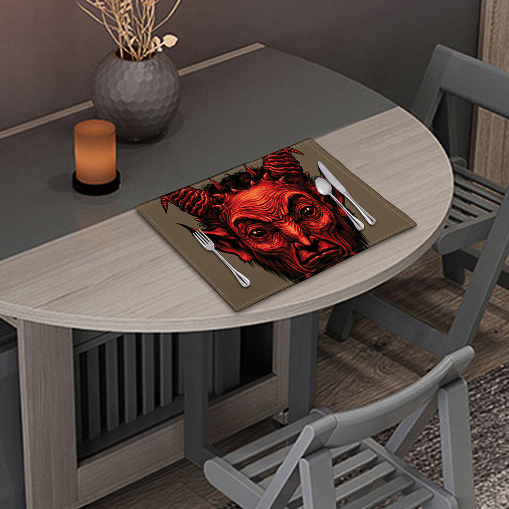 Red Devil Satan Print Placemat