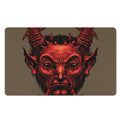 Red Devil Satan Print Polyester Doormat
