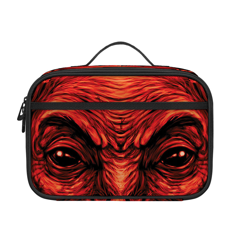 Red Devil Satan Print Portable Lunch Bag