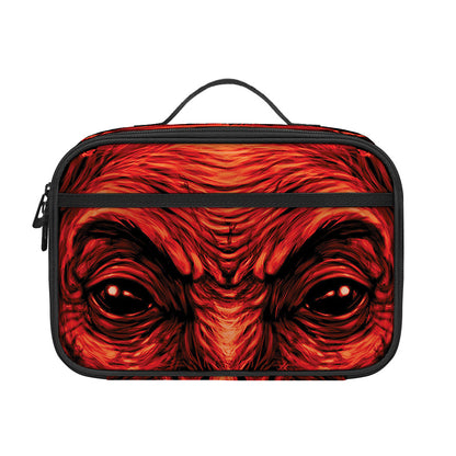 Red Devil Satan Print Portable Lunch Bag