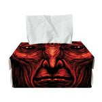 Red Devil Satan Print Rectangle Tissue Box Cover