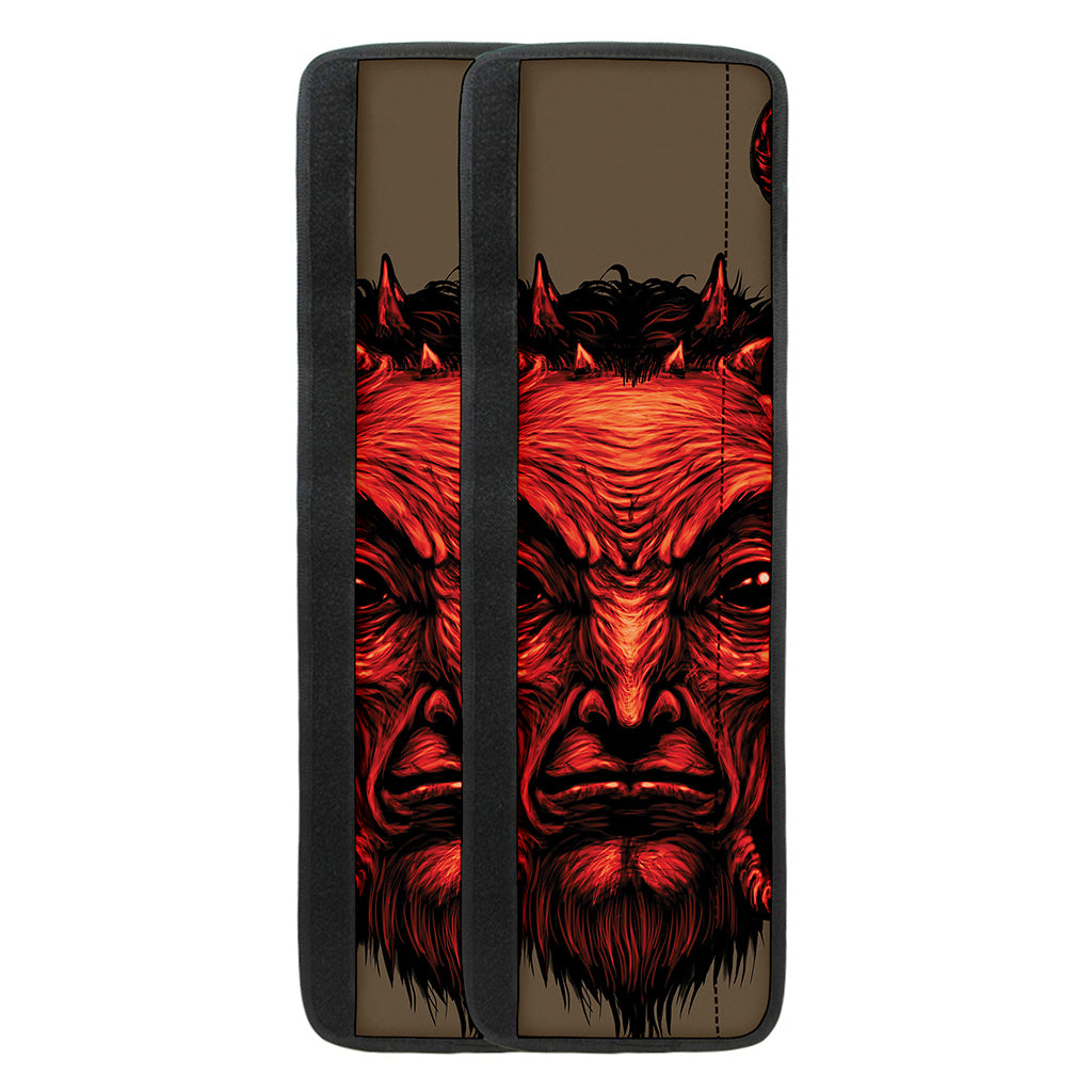 Red Devil Satan Print Refrigerator Handle Covers