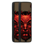 Red Devil Satan Print Refrigerator Handle Covers