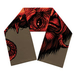 Red Devil Satan Print Scarf