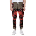 Red Devil Satan Print Joggers