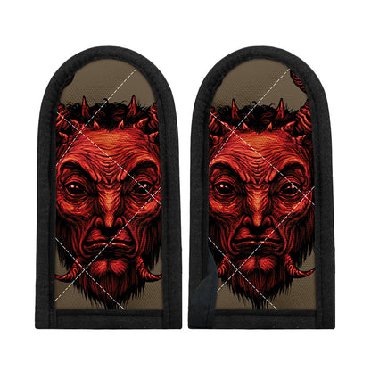 Red Devil Satan Print Skillet Handle Cover
