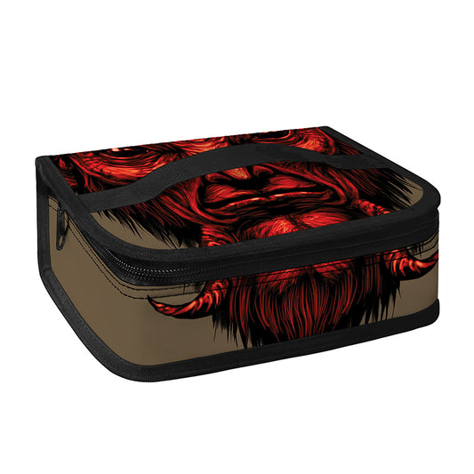 Red Devil Satan Print Small Lunch Bag