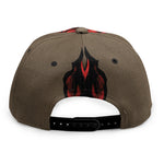 Red Devil Satan Print Snapback Cap