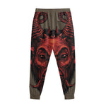Red Devil Satan Print Sweatpants