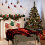 Red Devil Satan Print Tablecloth