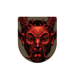 Red Devil Satan Print Toilet Lid Cover