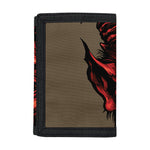 Red Devil Satan Print Trifold Wallet