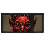 Red Devil Satan Print Trifold Wallet