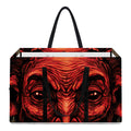 Red Devil Satan Print Utility Tote Bag