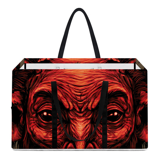 Red Devil Satan Print Utility Tote Bag