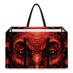 Red Devil Satan Print Utility Tote Bag