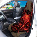 Red Devil Satan Print Waterproof Car Seat Cover