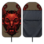 Red Devil Satan Print Waterproof Car Seat Cover