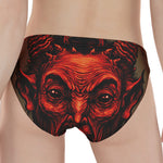 Red Devil Satan Print Women's Panties