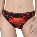 Red Devil Satan Print Women's Thong