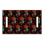 Red Dragon Lotus Pattern Print Golf Cart Seat Cover