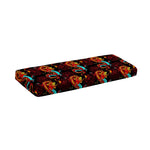 Red Dragon Lotus Pattern Print Piano Keyboard Cover