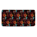 Red Dragon Lotus Pattern Print Towel