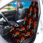Red Dragon Lotus Pattern Print Waterproof Car Seat Cover