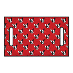 Red French Bulldog Pattern Print Golf Cart Seat Cover