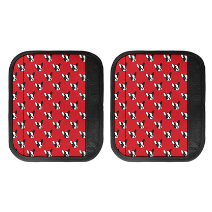 Red French Bulldog Pattern Print Handle Covers