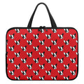 Red French Bulldog Pattern Print Laptop Sleeve With Handle