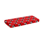 Red French Bulldog Pattern Print Piano Keyboard Cover
