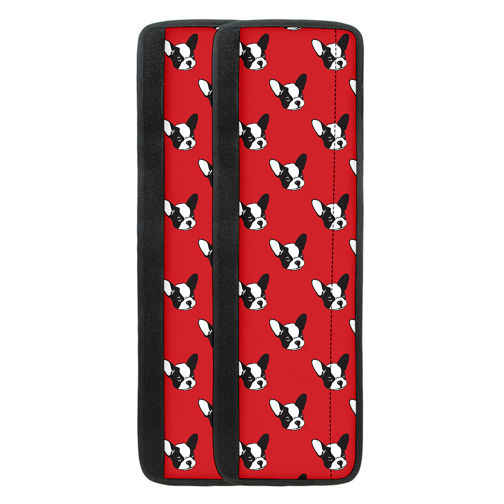 Red French Bulldog Pattern Print Refrigerator Handle Covers