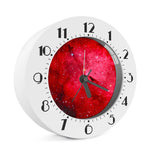 Red Galaxy Space Cloud Print Alarm Clock