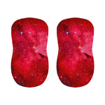 Red Galaxy Space Cloud Print Bar Stool Covers