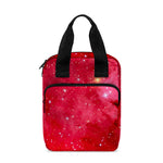 Red Galaxy Space Cloud Print Bible Tote Bag