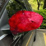 Red Galaxy Space Cloud Print Car Side Mirror Covers