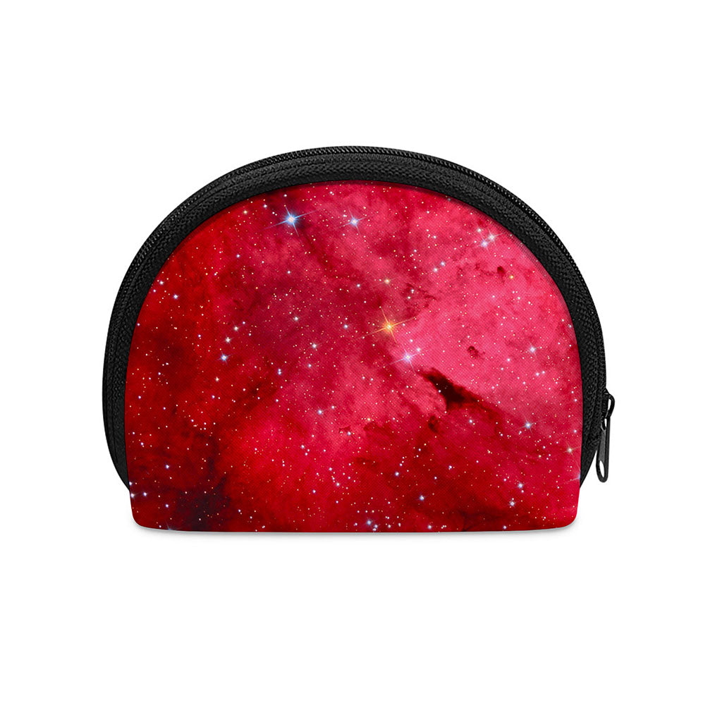 Red Galaxy Space Cloud Print Coin Purse