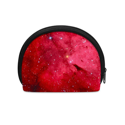 Red Galaxy Space Cloud Print Coin Purse