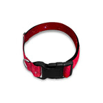 Red Galaxy Space Cloud Print Dog Collar