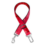 Red Galaxy Space Cloud Print Dog Seat Belt