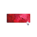 Red Galaxy Space Cloud Print Extended Mouse Pad